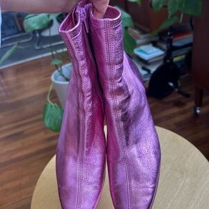 BY FAR METALLIC BOOTS